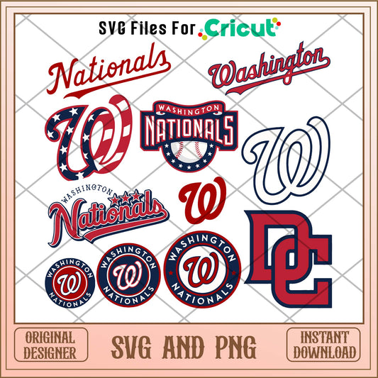 Washington Nations svg, Washington Nations svg bundle, MLB svg