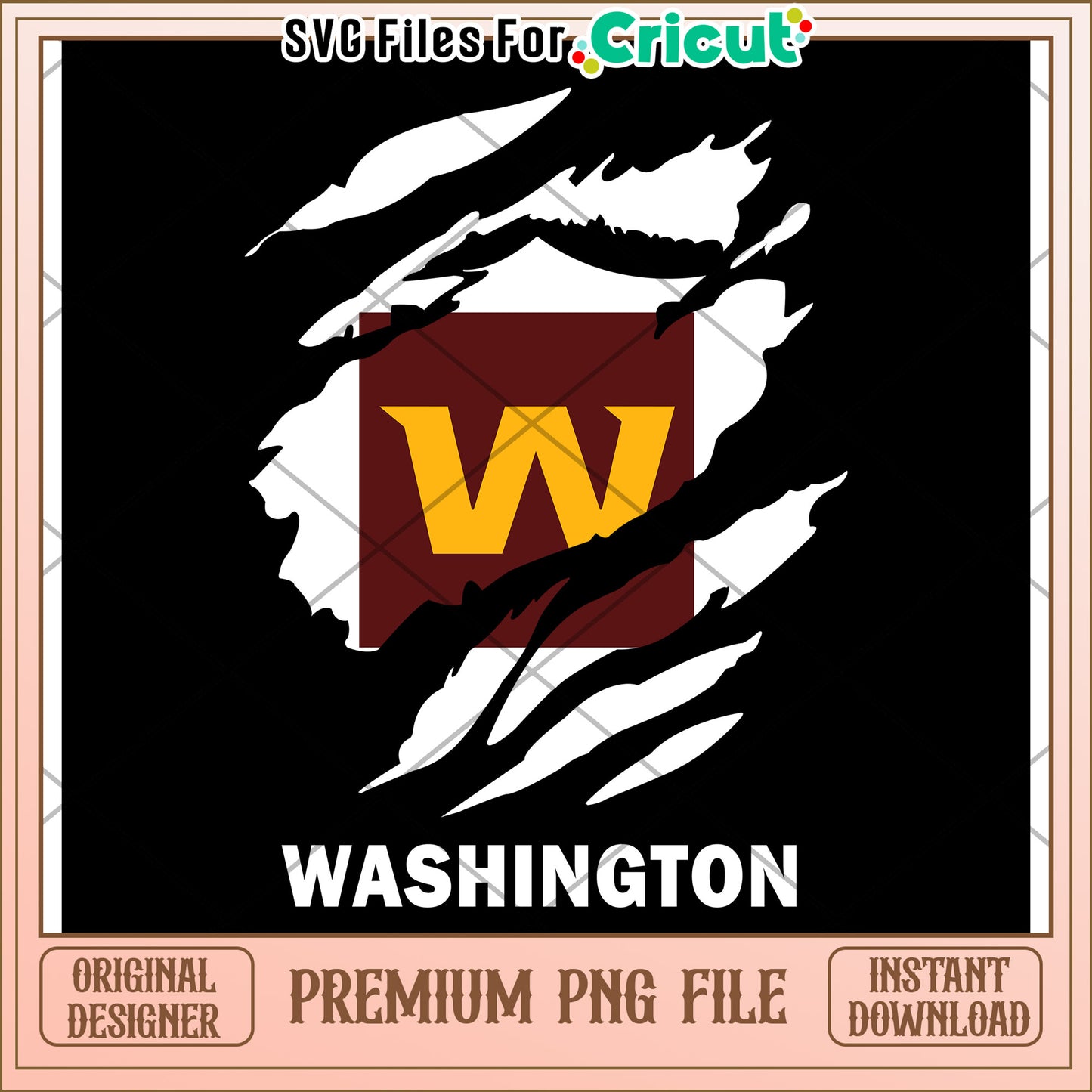 Washington SVG PNG Design, eye-catching and unique artwork