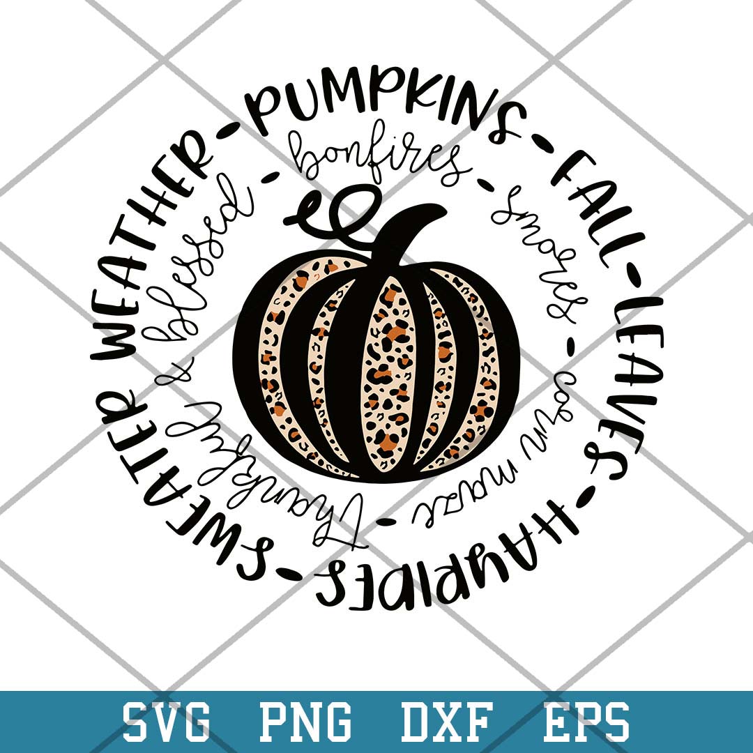 Weather Pumpkins Fall Leaves Svg, Halloween Svg-Svgfilesforcricut