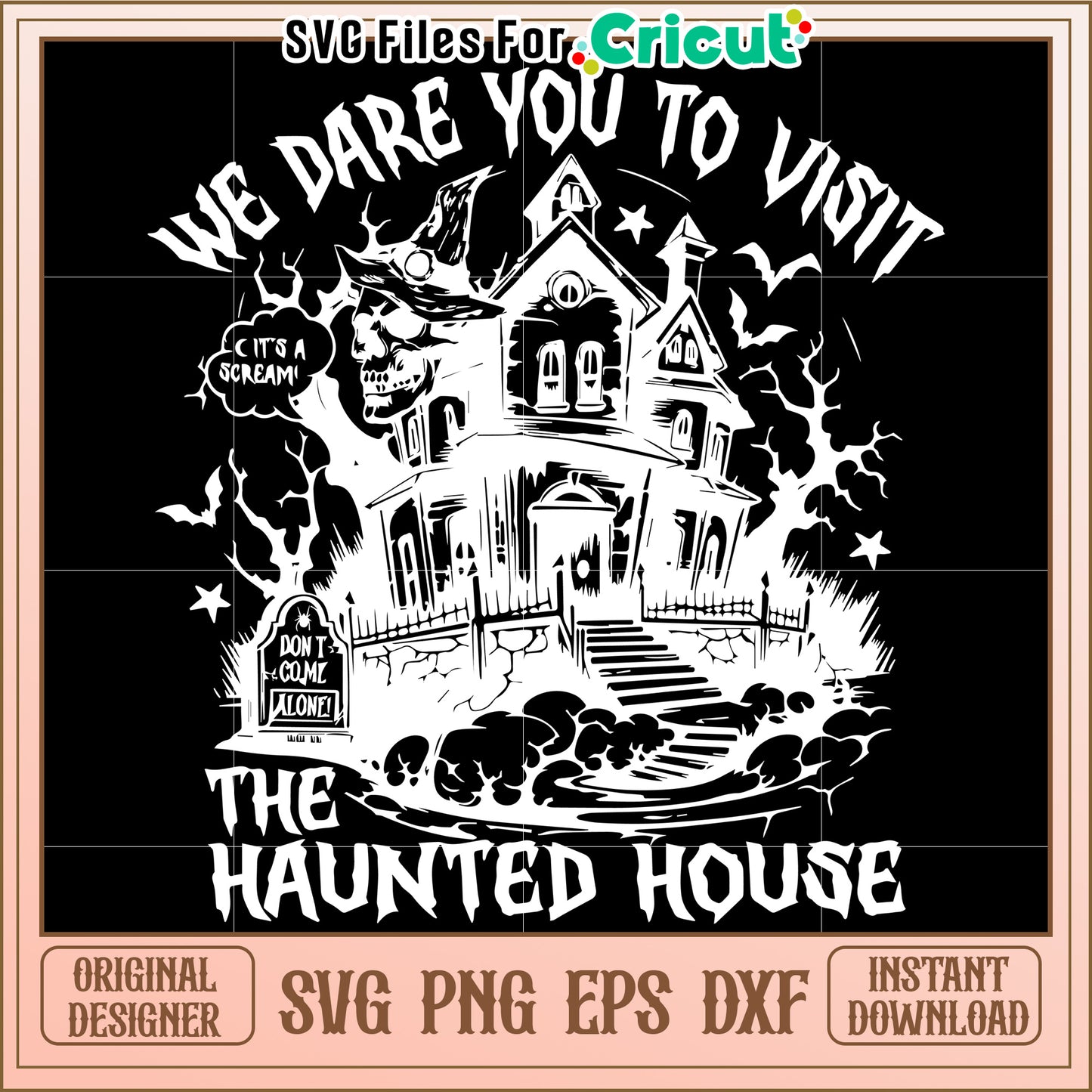 We dare to visit svg, funny halloween svg, halloween time svg
