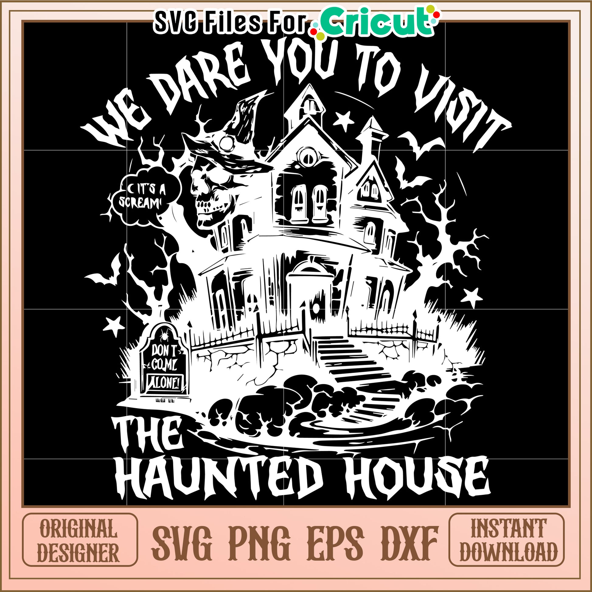 We dare to visit svg, funny halloween svg, halloween time svg