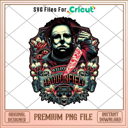 Welcome to Haddonfield png, Horror characters png, Digital Download