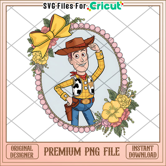 Western Character PNG Design for Crafts, Perfect for DIY Projects