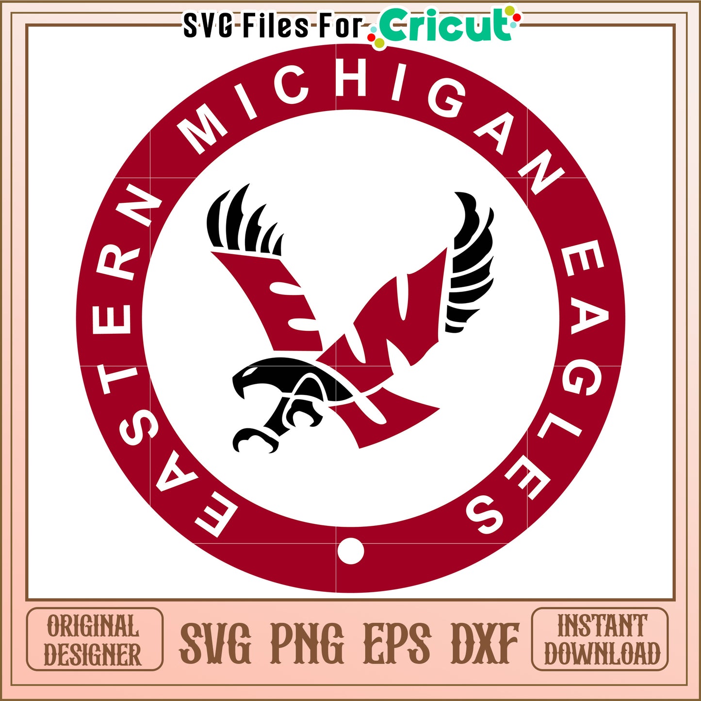 Western Michigan Eagles Logo SVG File, Perfect for Cricut Projects