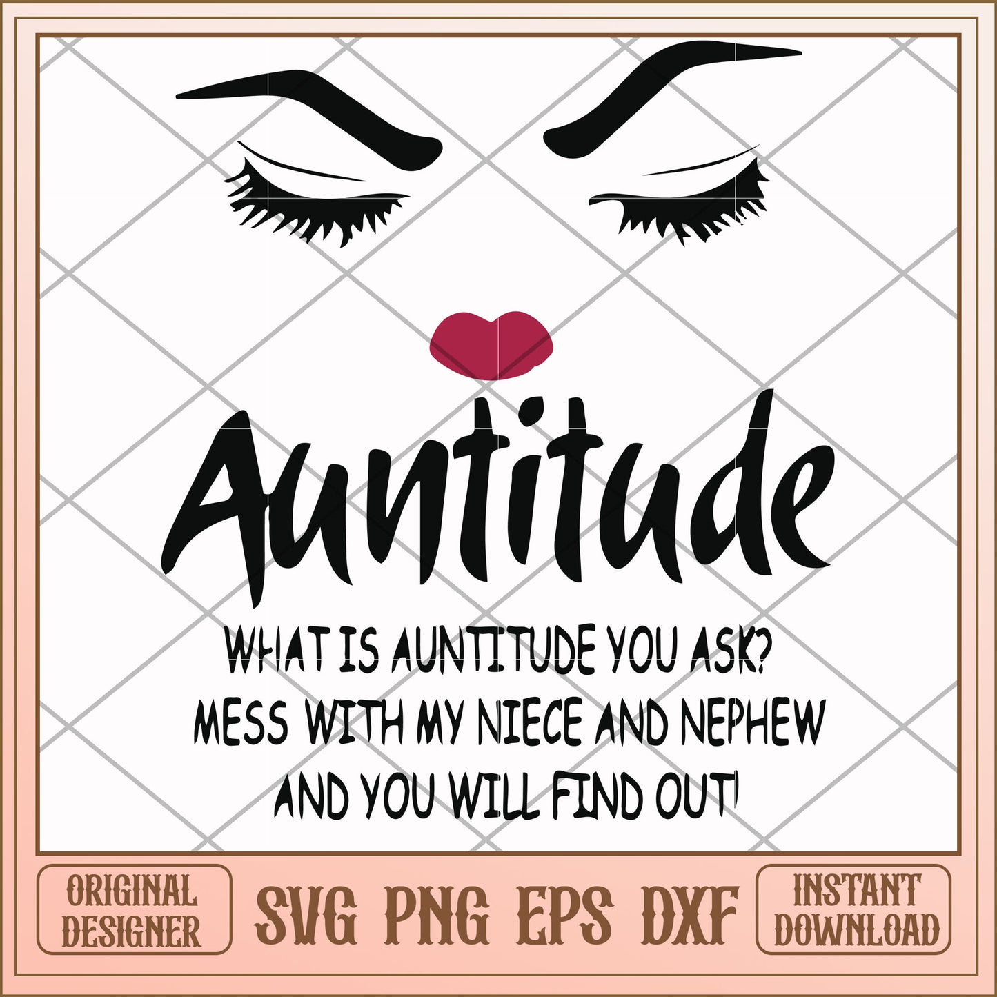 What is auntitude you ask mess with my niece svg, auntitude svg, funny svg
