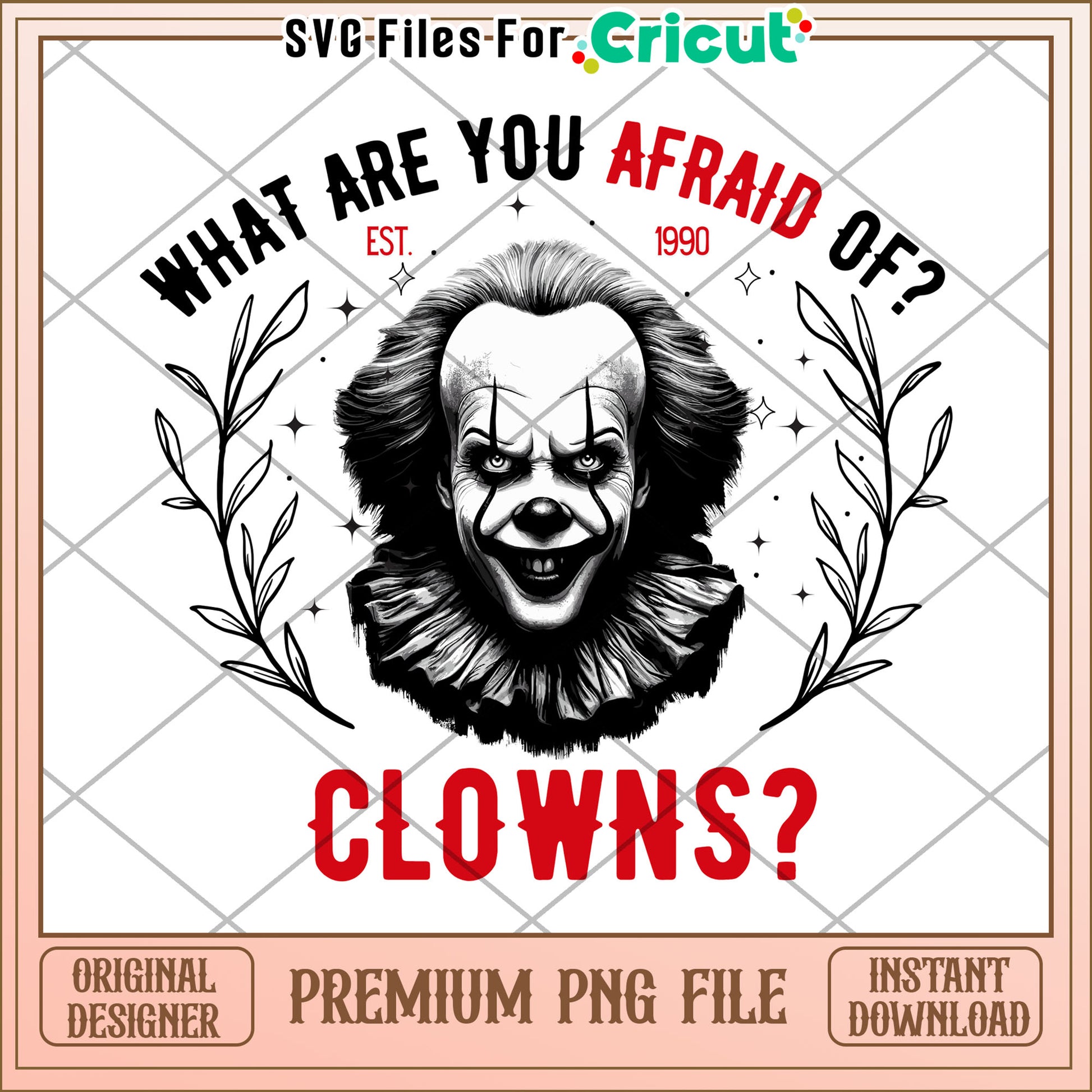 What are you afraid of clowns png, halloween horror nights png, halloween png