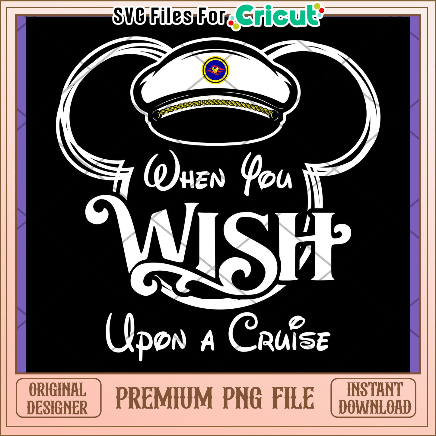 When You Wish Upon a Cruise PNG Design Download