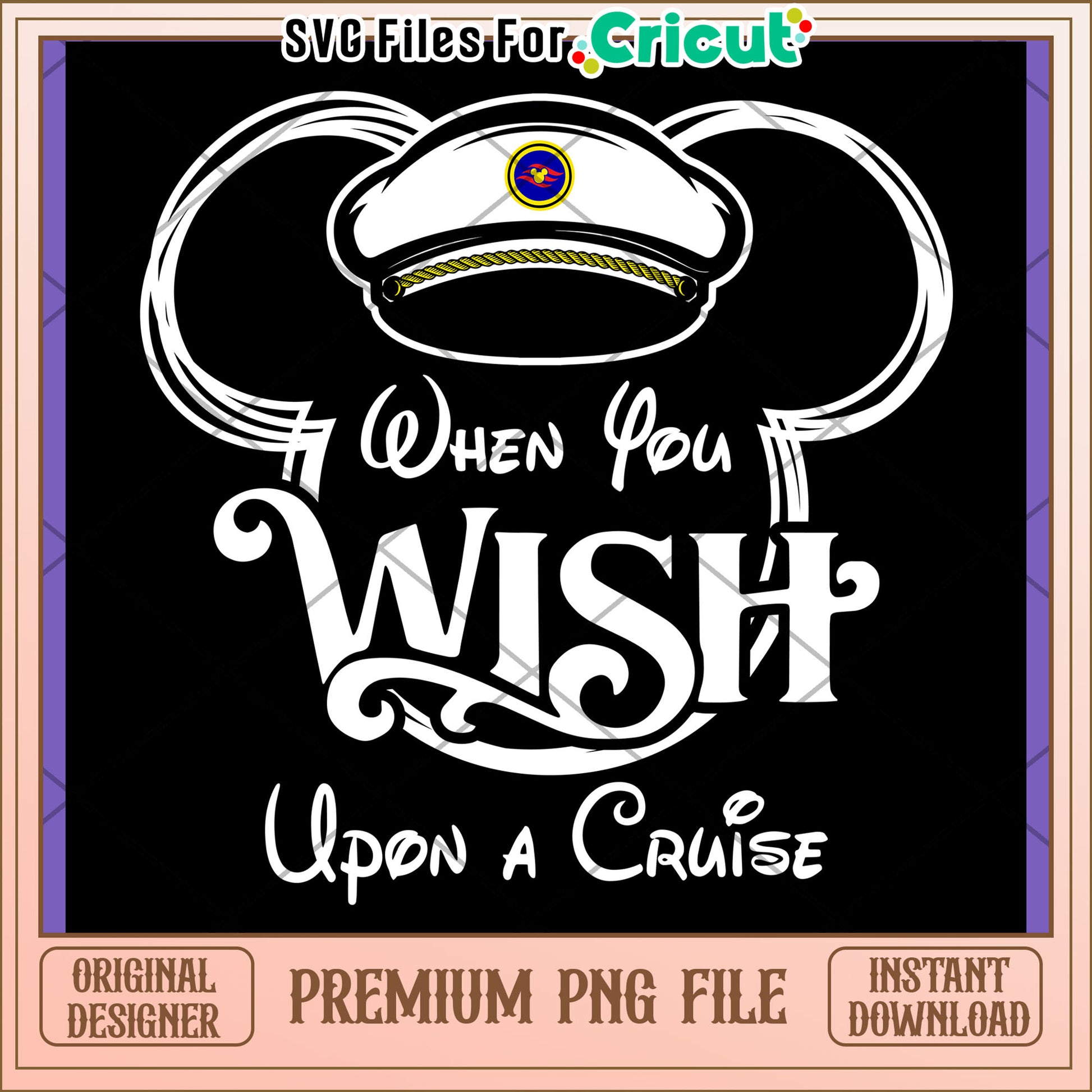 When You Wish Upon a Cruise PNG Design Download