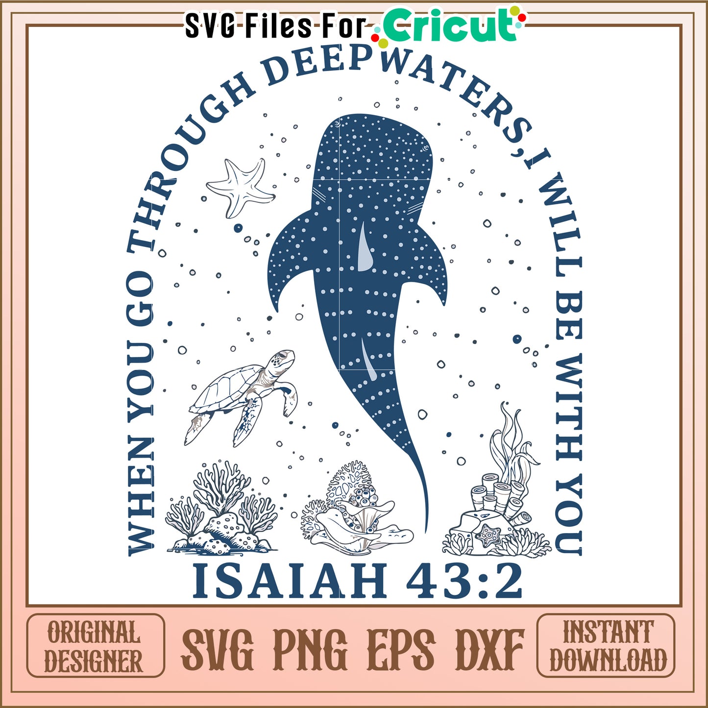When you go through deep water i will be with you png, deep water png
