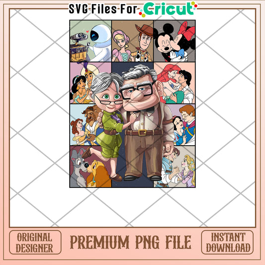 Whimsical Cartoon Characters PNG for Cricut Crafts and DIY Projects