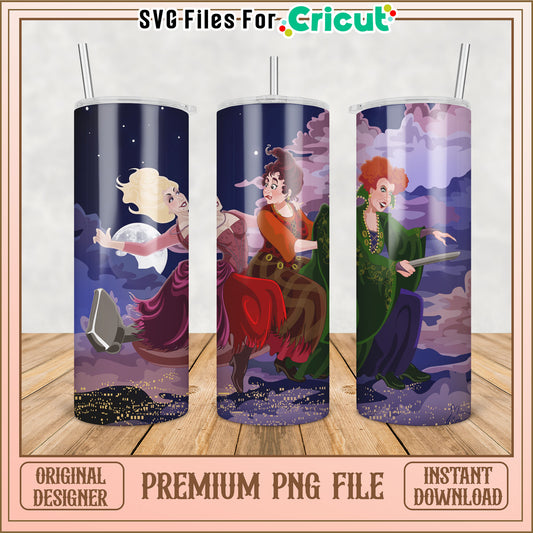 Whimsical Tumbler PNG Design for Cricut Instant Download File