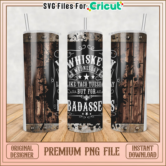 Whiskey Wednesday PNG Sublimation Design