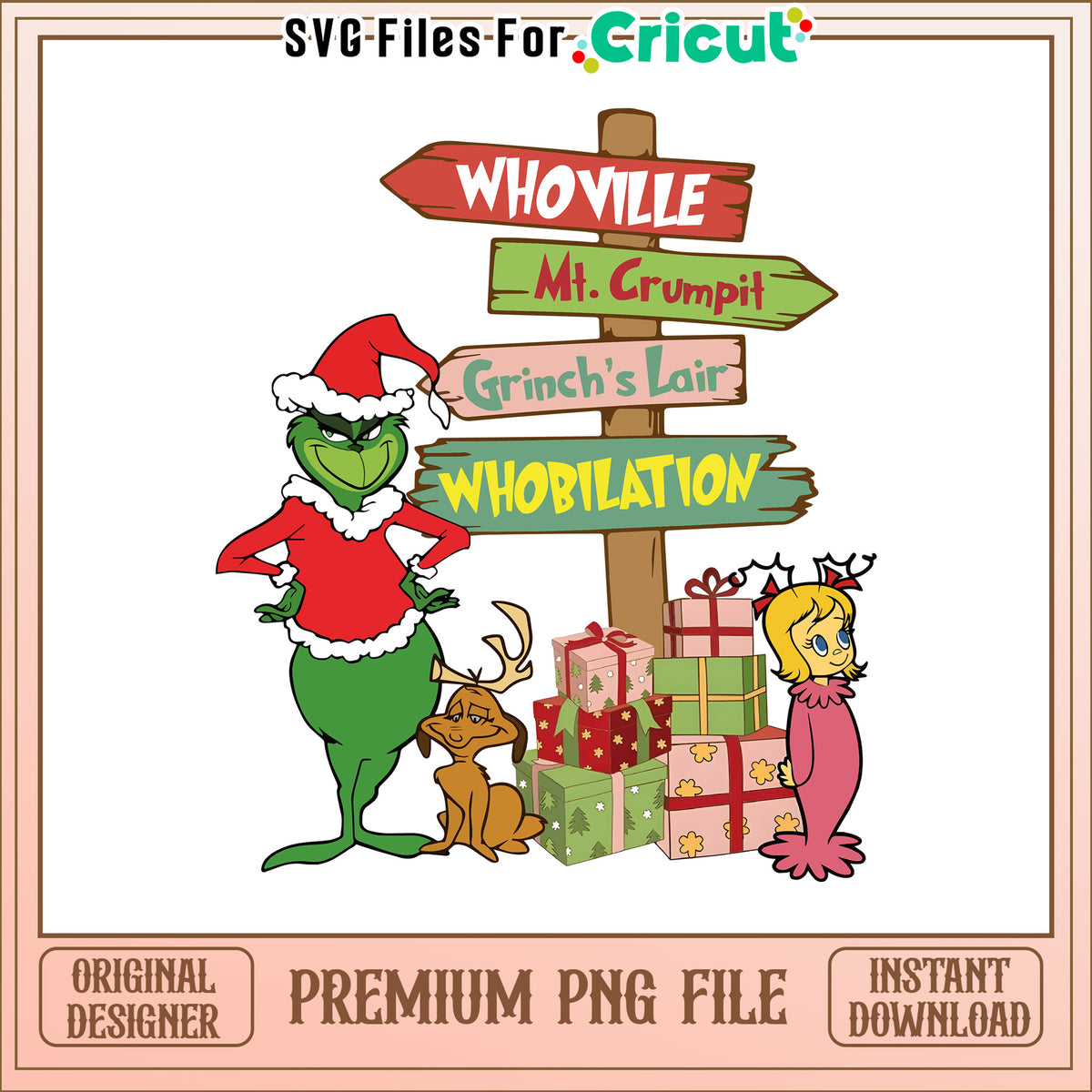 Whobilation mt crumpit grinch christmas png, grinch love png – svg ...