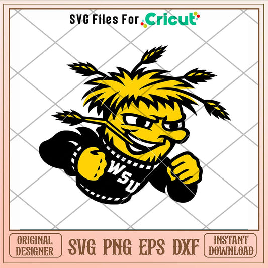 Wichita State Shockers Logo Svg, Wichita State Shockers Svg, NCAA Svg