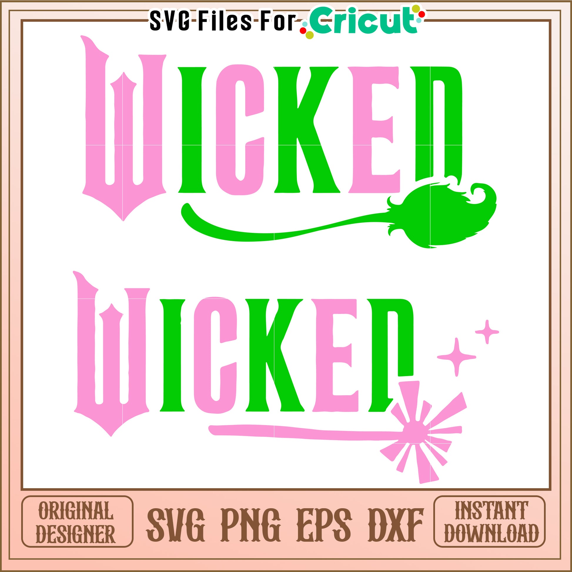 Wicked design in vibrant colors, perfect for themed events and decor