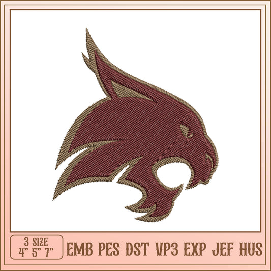 Wildcat Embroidery Design 3 Sizes