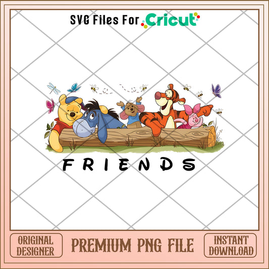 Winnie The Pooh and friends png, Winnie The Pooh characters png, Digital Download