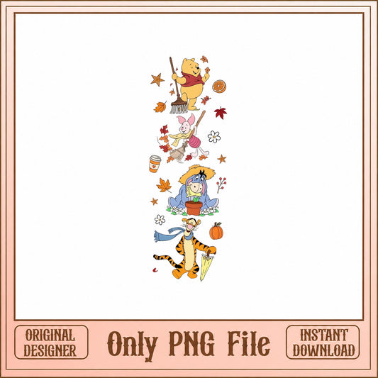 Winnie The Pooh And Friends PNG, Fall Autumn Clipart, Disney PNG