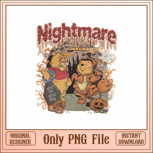 Winnie The Pooh Halloween PNG, Nightmare On Main Street, Disney PNG