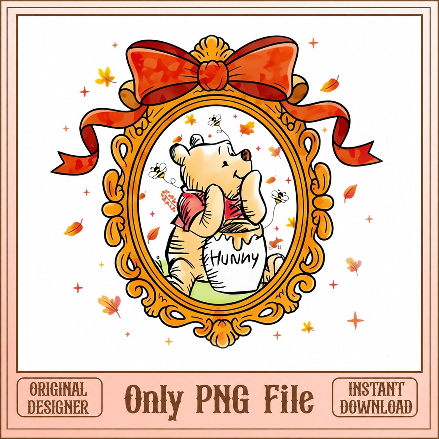 Winnie The Pooh Hunny Pot PNG, Fall Autumn Theme, Disney PNG