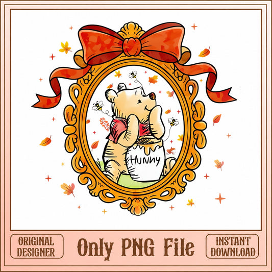 Winnie The Pooh Hunny Pot PNG, Fall Autumn Theme, Disney PNG