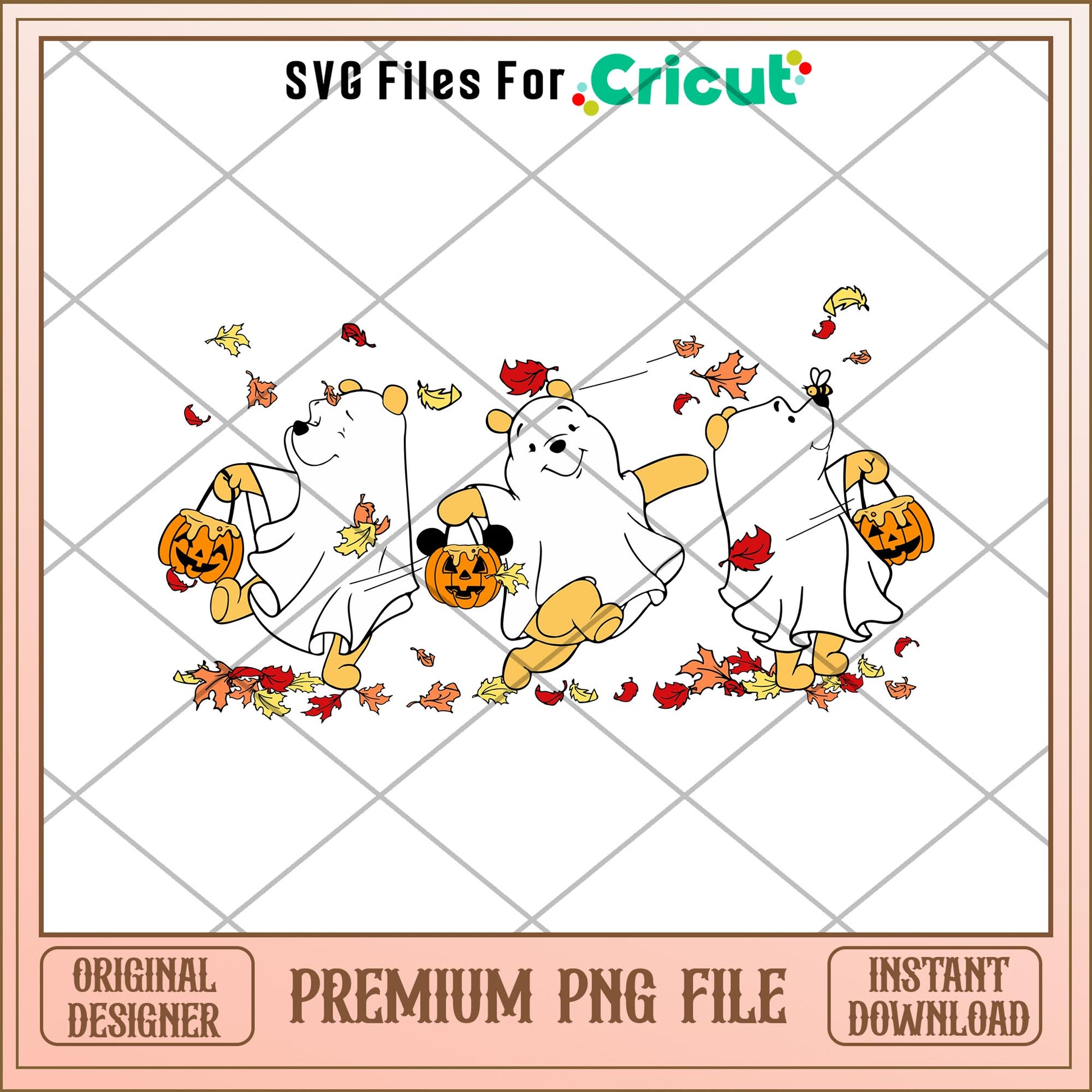 Winnie the pooh ghost png, pooh png, halloween png