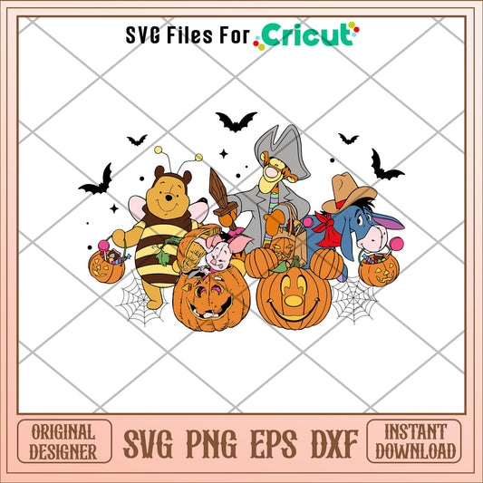 Winnie the pooh pumkin svg, winnie the pooh svg, halloween svg