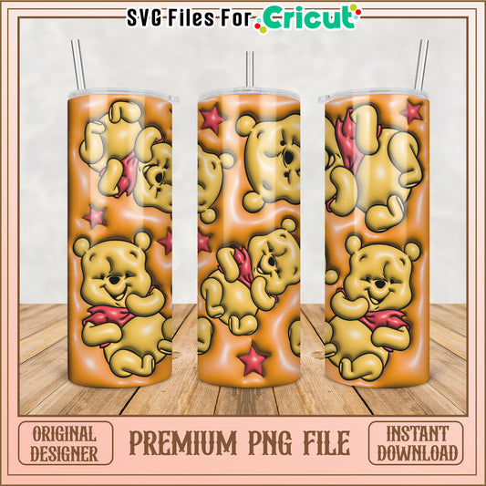 Winnie the Pooh 20oz Tumbler PNG