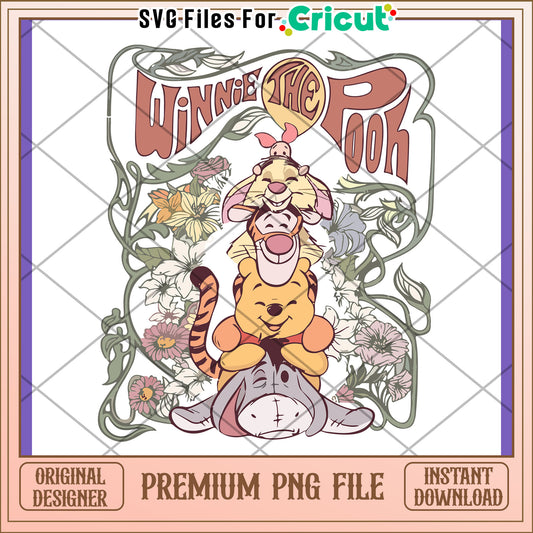 Winnie the Pooh Character PNG Design for Crafts