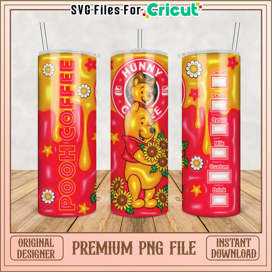 Winnie the Pooh Coffee Tumbler PNG