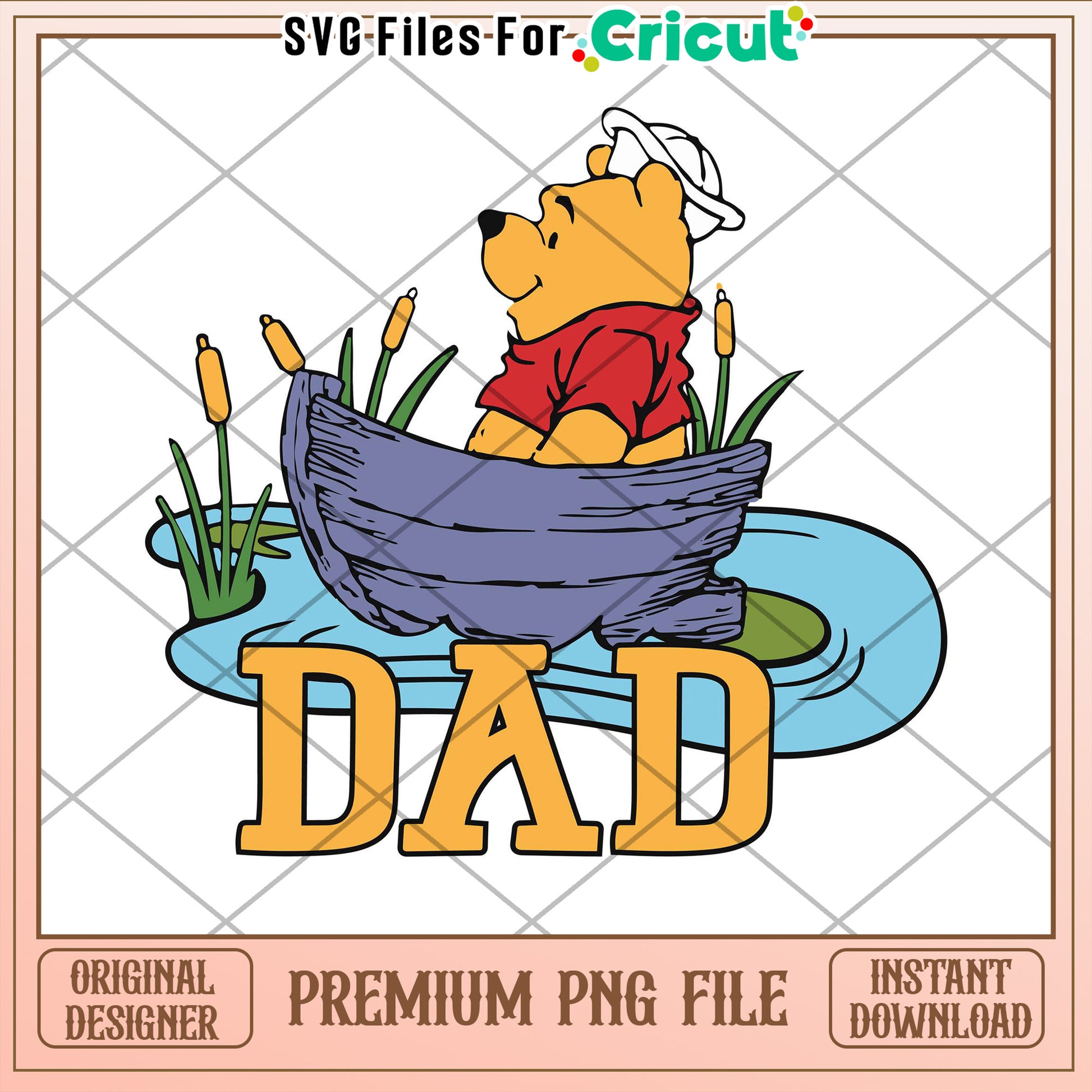 Winnie the Pooh Dad PNG Cricut File