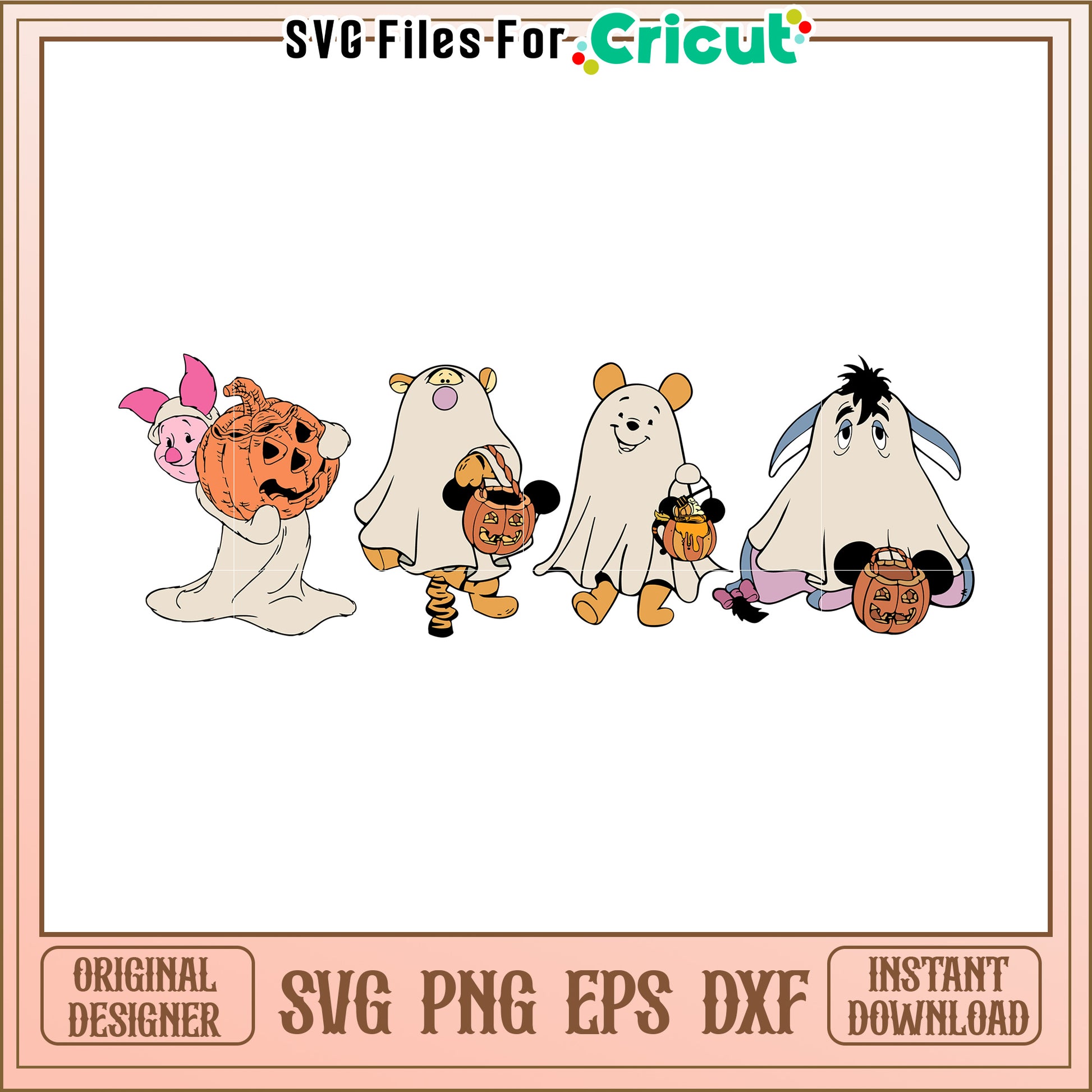 Winnie the Pooh Halloween SVG Design