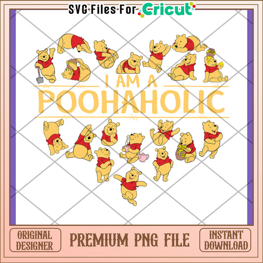 Winnie the Pooh PNG I Am a Poohaholic