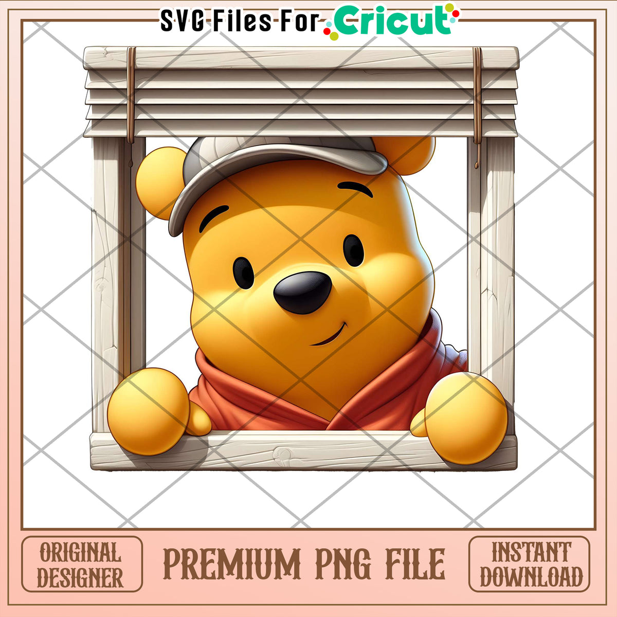 Window Designs Winnie Pooh Winnie the Pooh PNG Window Design – svg files for cricut