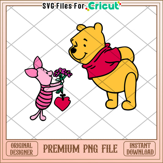 Winnie the Pooh Piglet Valentine PNG