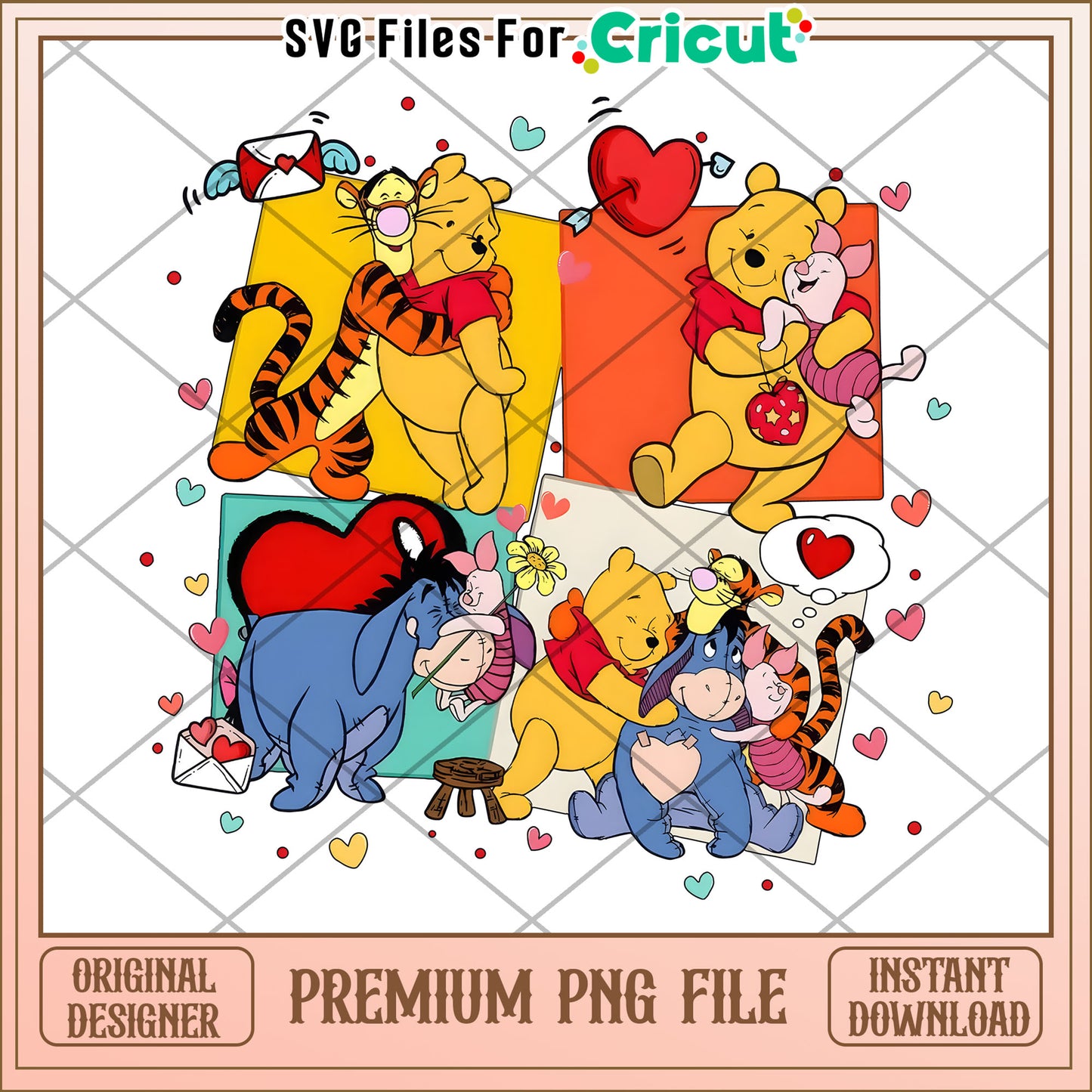 Winnie the Pooh Valentine PNG