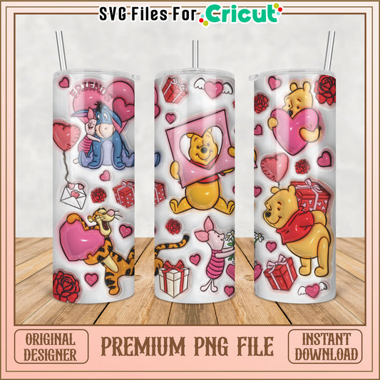Winnie the Pooh Valentines PNG