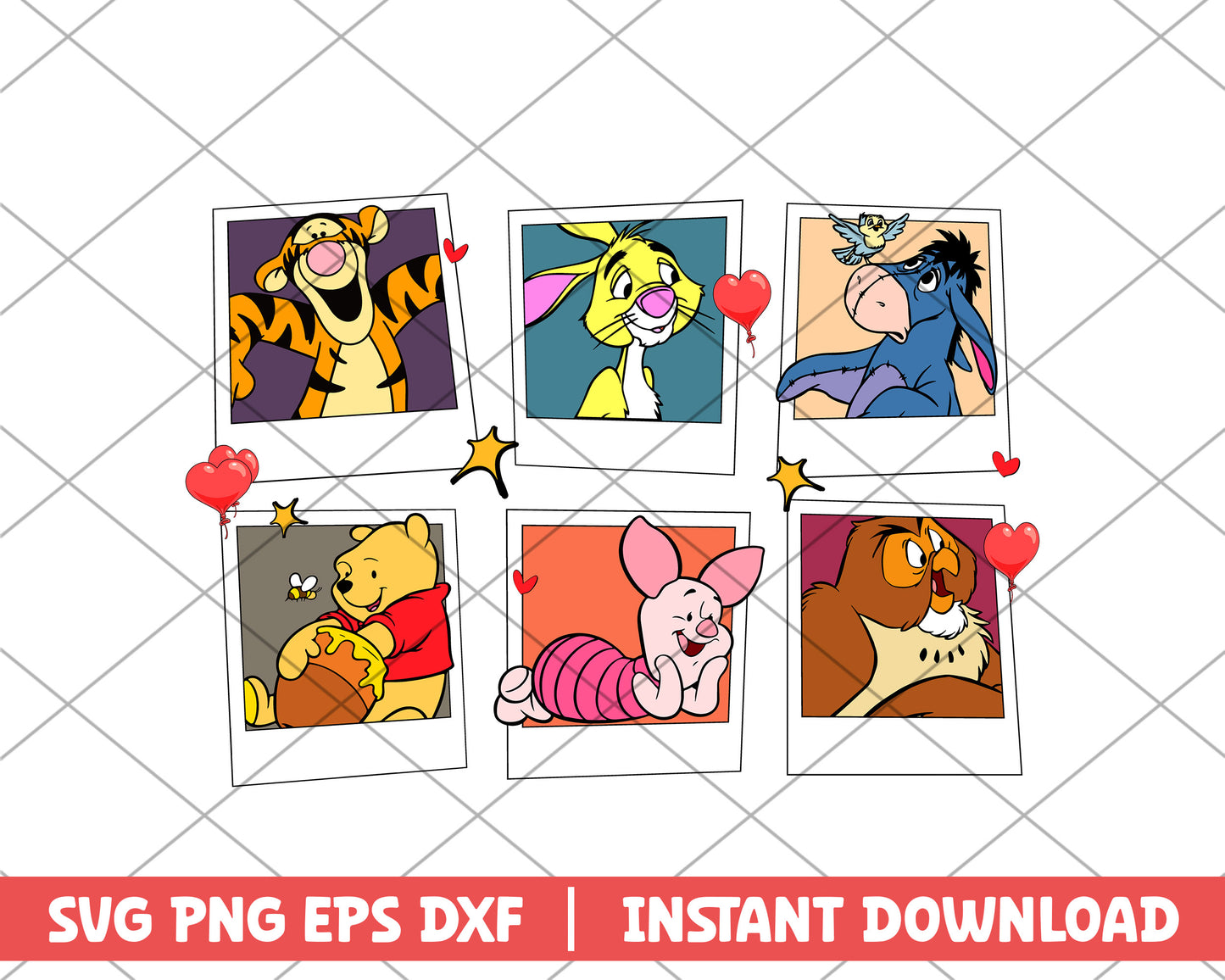 Winnie the pooh character disney svg