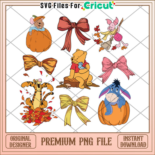 Winnie the pooh characters png, halloween costumes png, spooky halloween png