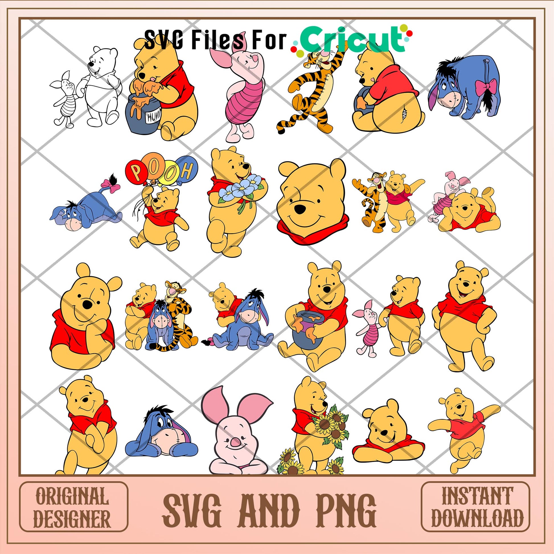 Disney Winnie the Pooh and friends svg bundle