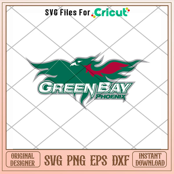 Wisconsin Green Bay Phoenix Logo Svg, Wisconsin Green Bay Phoenix