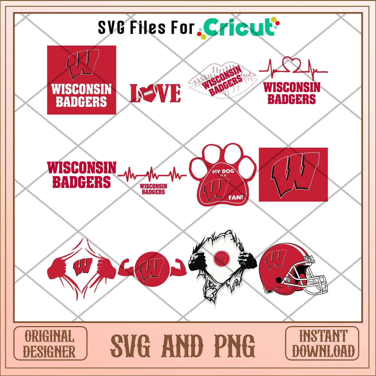 Wisconsin Badgers hero svg, Wisconsin Badgers svg bundle, NCAA svg