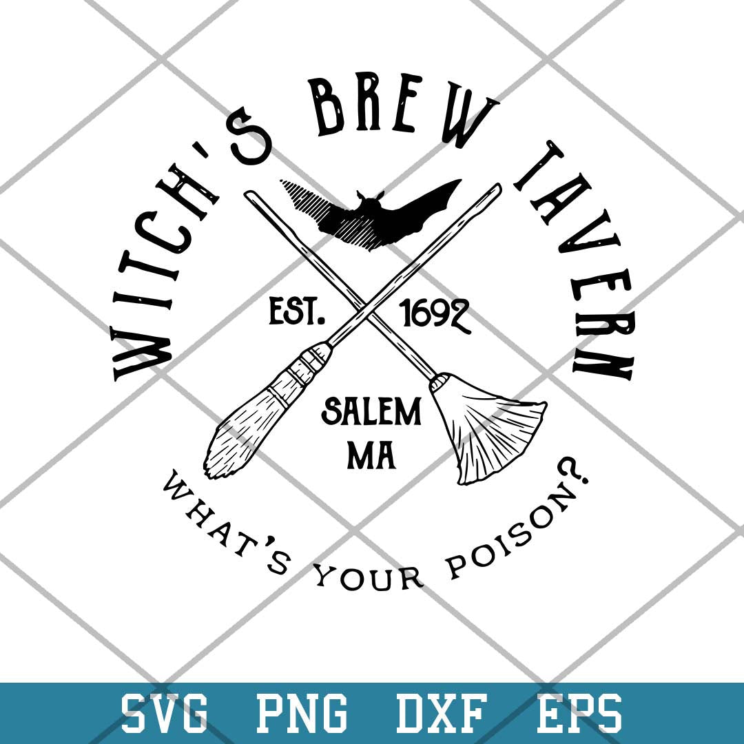 Witch’s Brew Tavern Halloween Svg, Halloween Svg-Svgfilesforcricut