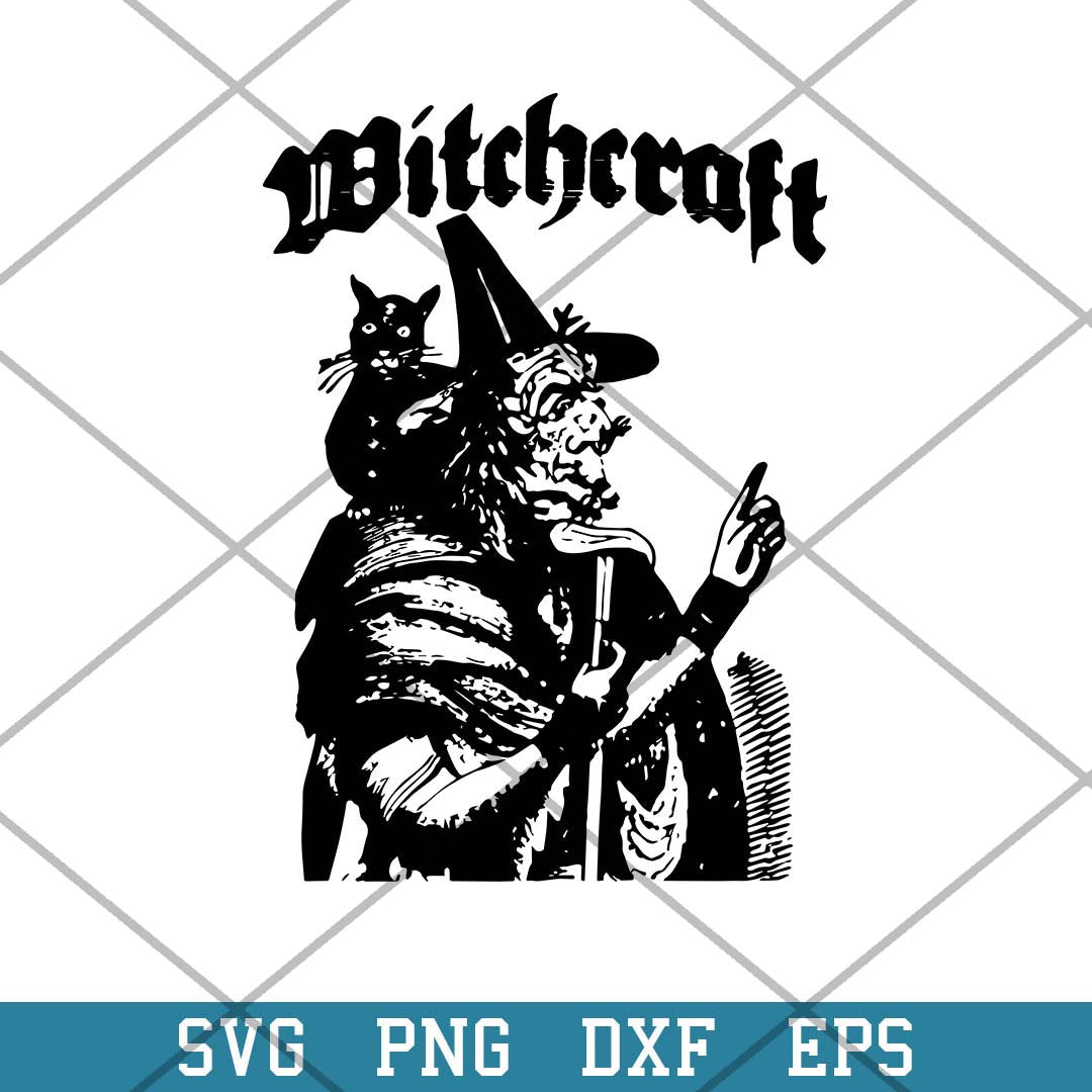Witchcraft Spooky Witch With Black Cat Halloween Svg, Halloween Svg-Svgfilesforcricut