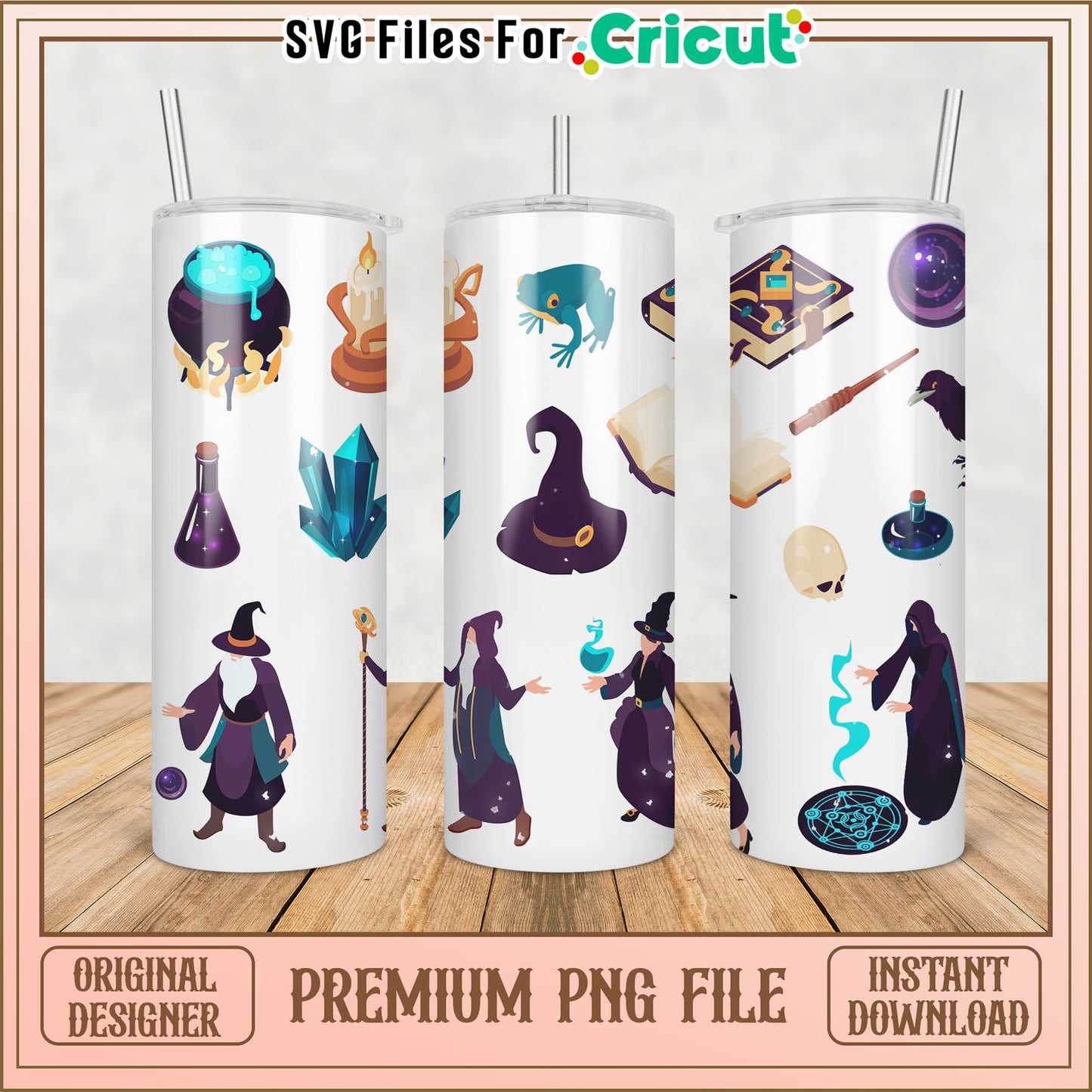 Witchcraft Tumbler PNG Sublimation