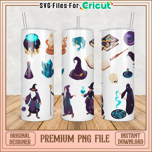 Witchcraft Tumbler PNG Sublimation