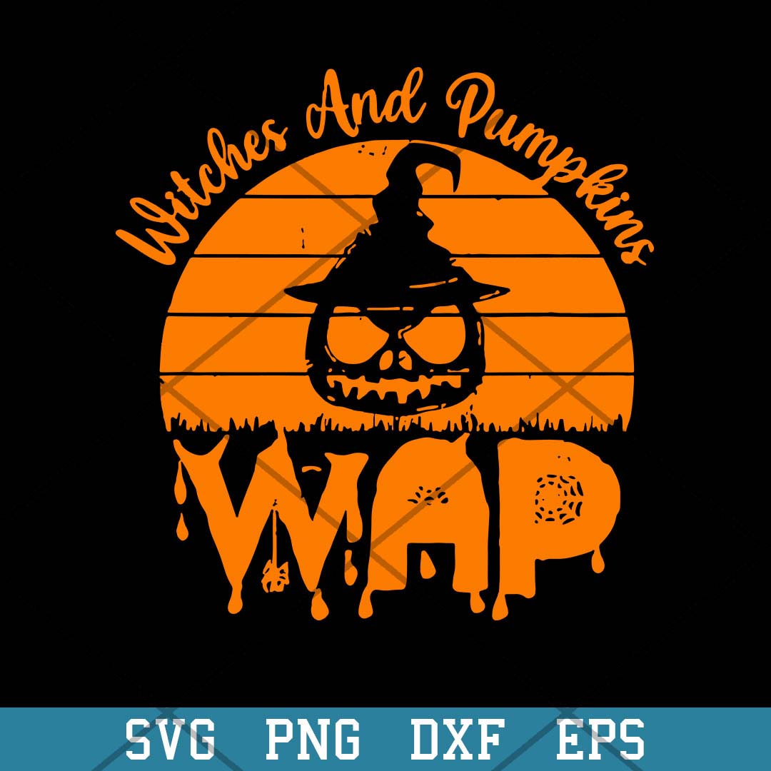 Witches And Pumpkins Wap Halloween Svg, Halloween Svg-Svgfilesforcricut