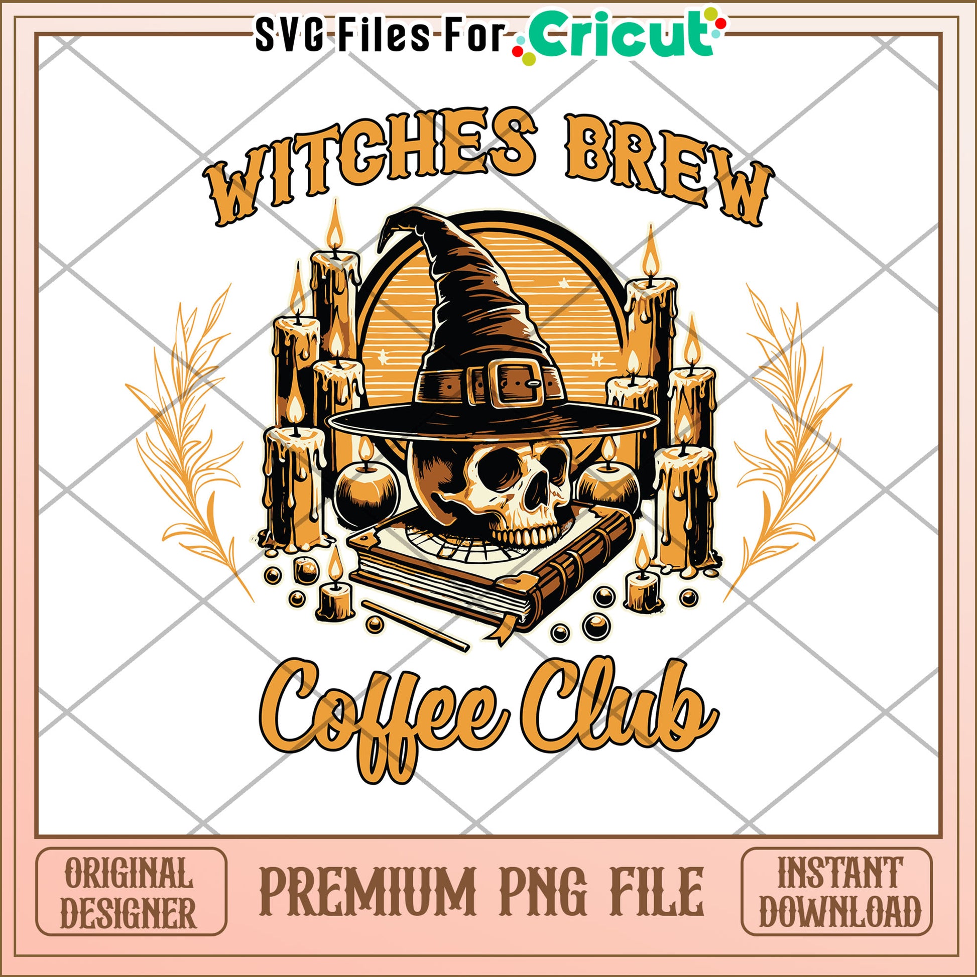 Witches brew coffee club png, halloween decorations png, halloween cartoon png