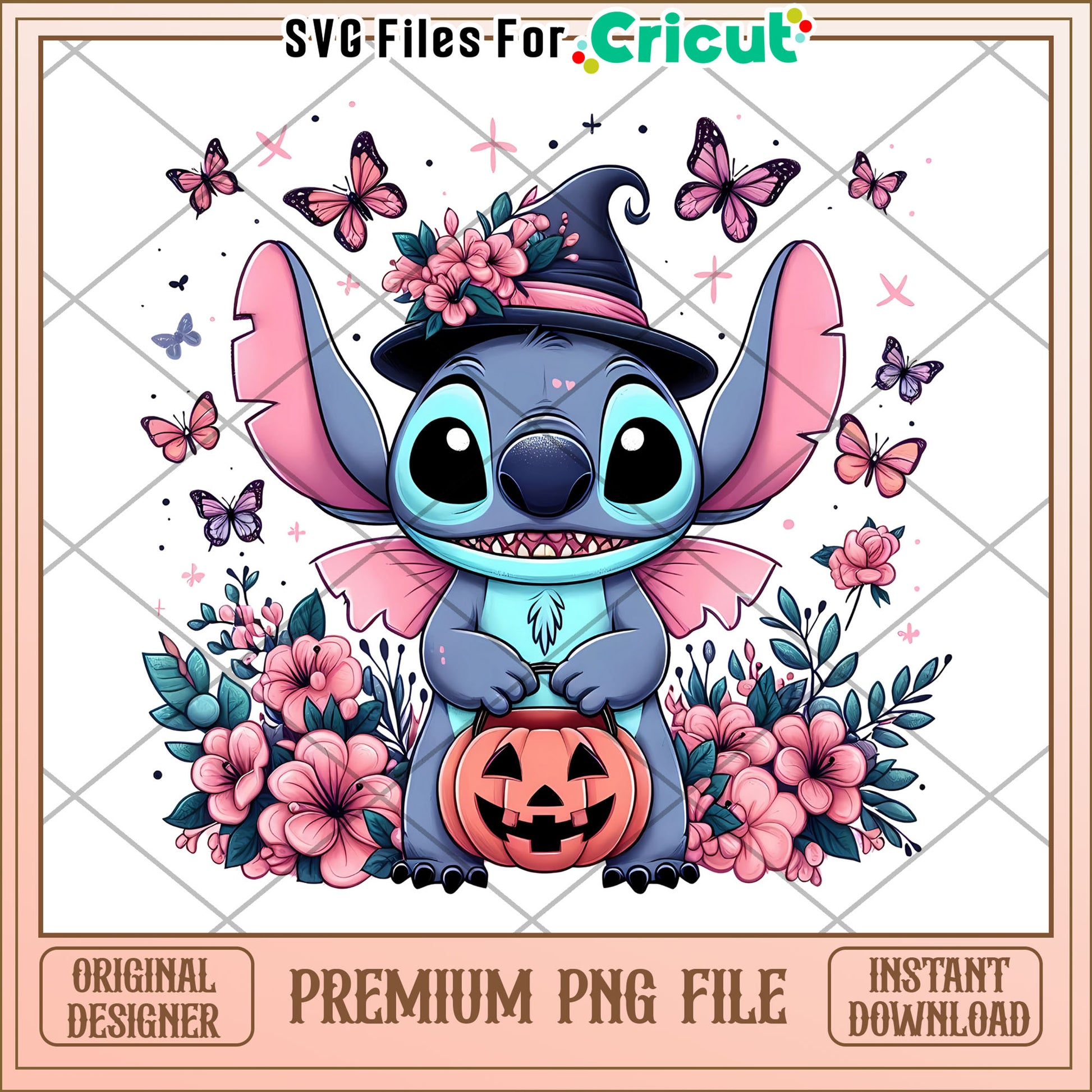 Witch stitch happy halloween png, spirit halloween png, funny stitch png