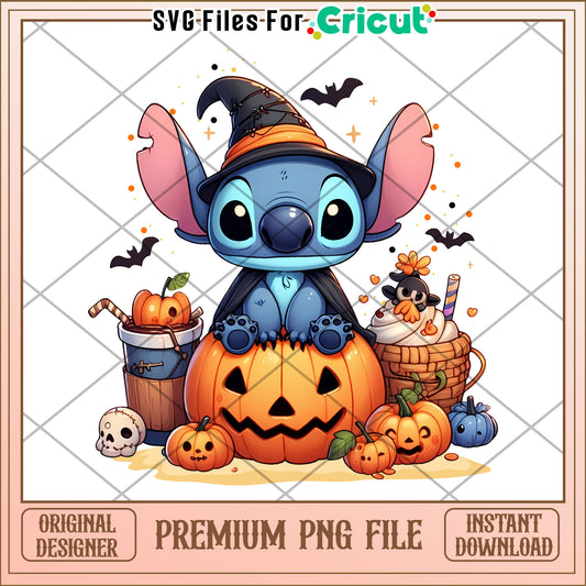 Witch stitch png, halloween cookies​ png, lilo and stitch png